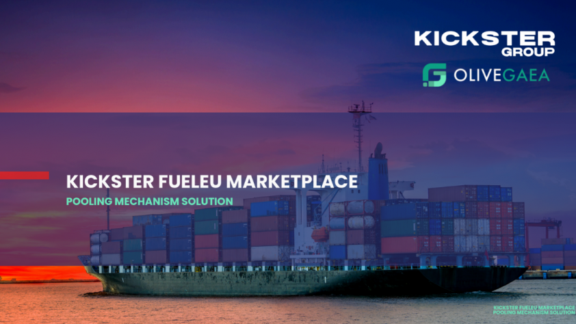 KICKSTER FuelEU Marketplace digital platform logo – maritime compliance and pooling solutions."